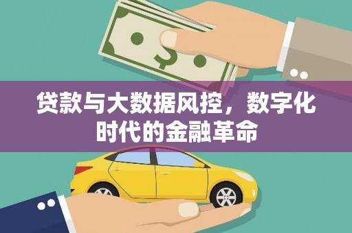 越西贷款与大数据风控，数字化时代的金融革命