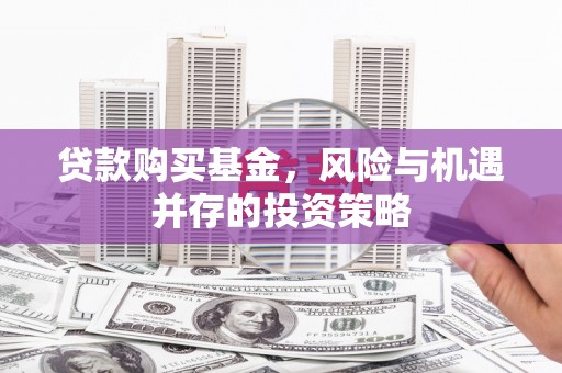 越西贷款购买基金，风险与机遇并存的投资策略