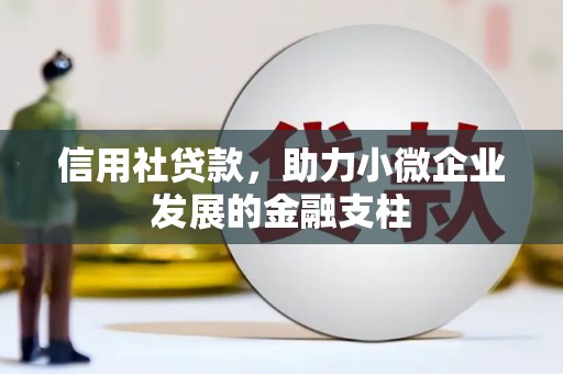 越西信用社贷款，助力小微企业发展的金融支柱