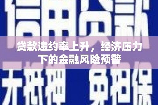 越西贷款违约率上升，经济压力下的金融风险预警
