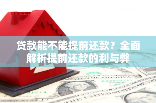 越西贷款能不能提前还款？全面解析提前还款的利与弊