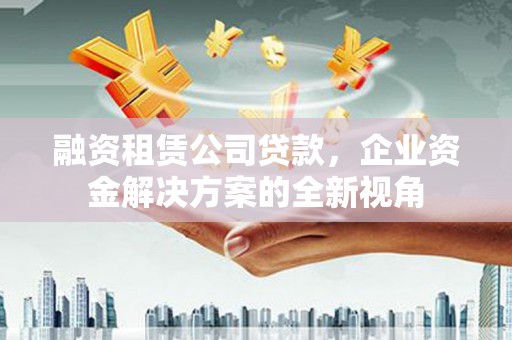 越西融资租赁公司贷款，企业资金解决方案的全新视角