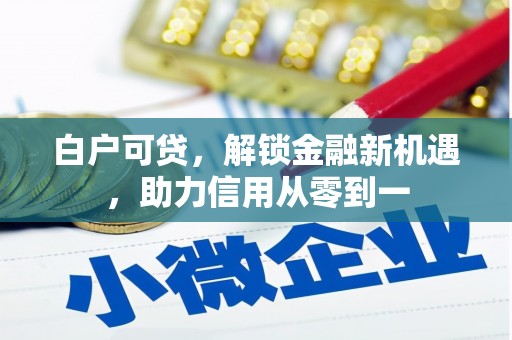 越西白户可贷，解锁金融新机遇，助力信用从零到一