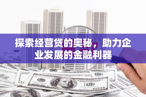 越西探索经营贷的奥秘，助力企业发展的金融利器