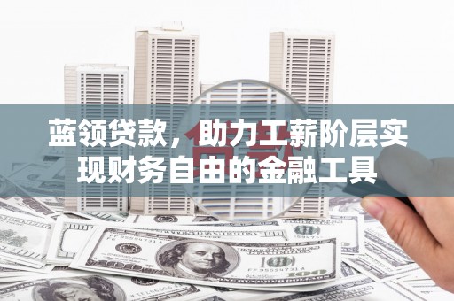 越西蓝领贷款，助力工薪阶层实现财务自由的金融工具