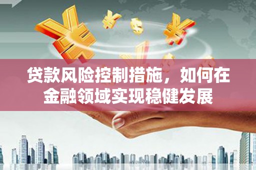 越西贷款风险控制措施，如何在金融领域实现稳健发展