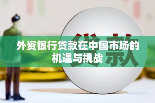 越西外资银行贷款在中国市场的机遇与挑战