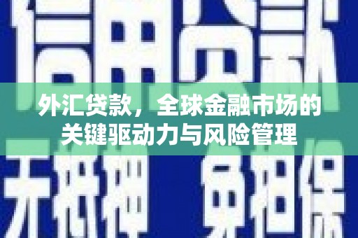 越西外汇贷款，全球金融市场的关键驱动力与风险管理