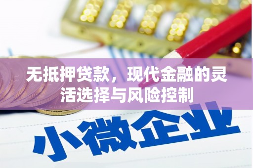 越西无抵押贷款，现代金融的灵活选择与风险控制