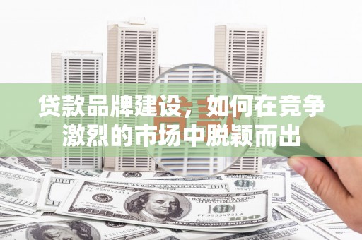 越西贷款品牌建设，如何在竞争激烈的市场中脱颖而出
