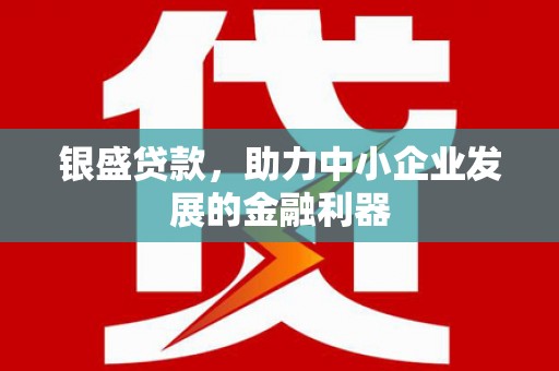 越西银盛贷款，助力中小企业发展的金融利器