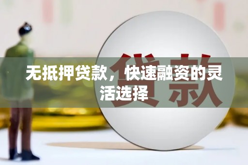 越西无抵押贷款，快速融资的灵活选择