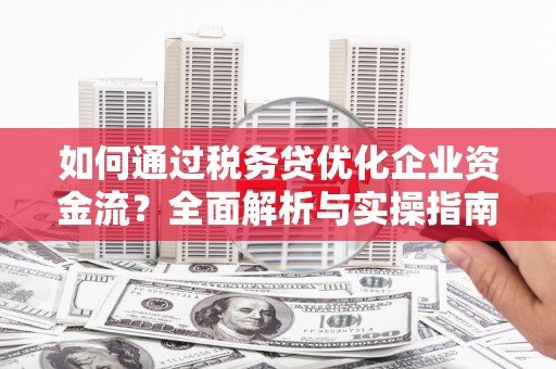越西如何通过税务贷优化企业资金流？全面解析与实操指南