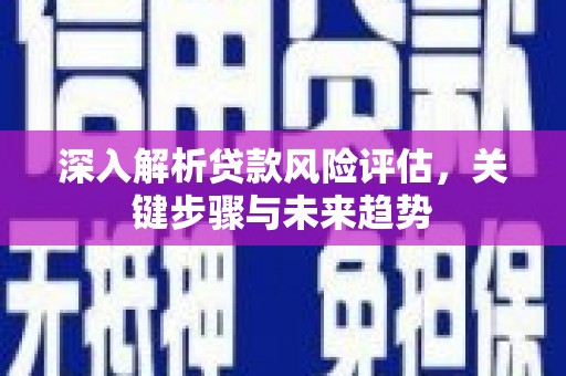 越西深入解析贷款风险评估，关键步骤与未来趋势