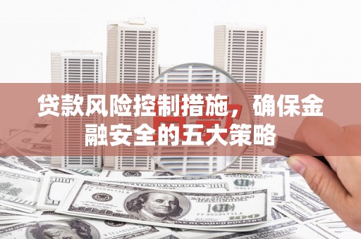 越西贷款风险控制措施，确保金融安全的五大策略