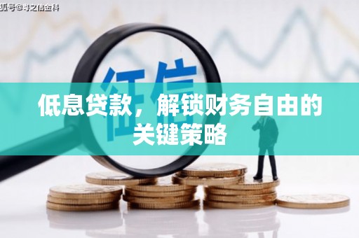 越西低息贷款，解锁财务自由的关键策略