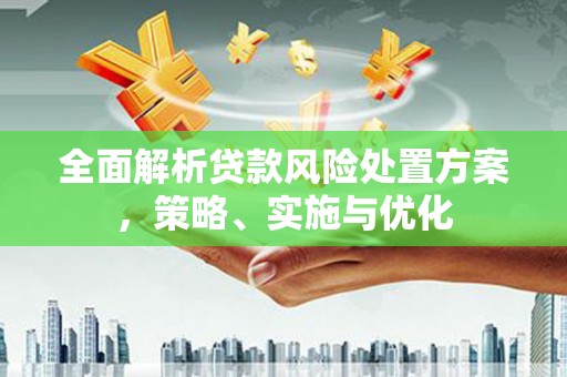 越西全面解析贷款风险处置方案，策略、实施与优化
