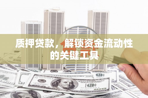 越西质押贷款，解锁资金流动性的关键工具