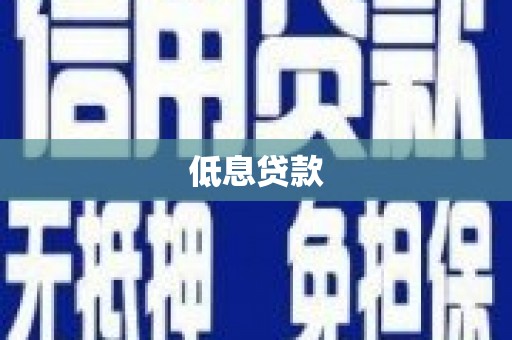 越西低息贷款