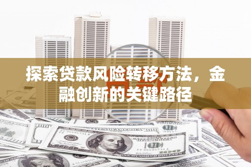 越西探索贷款风险转移方法，金融创新的关键路径
